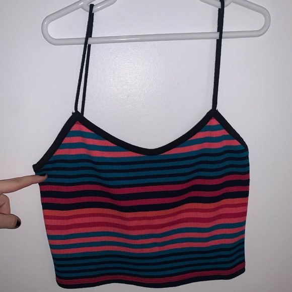 [6]👚TOPSHOP striped cropped tank top - Picture 2 of 6